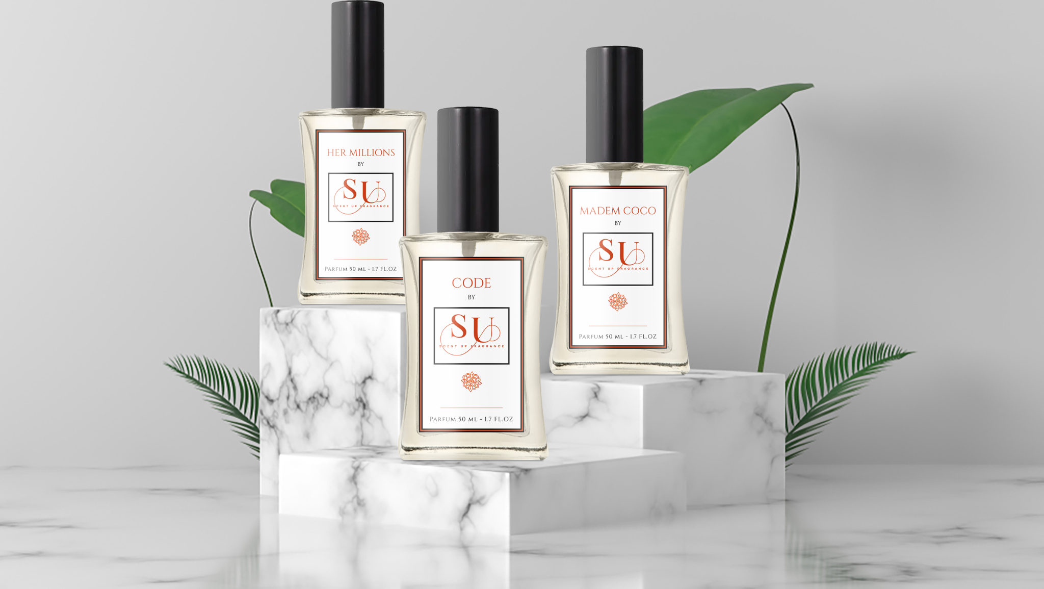 Scent Up Fragrance bottles